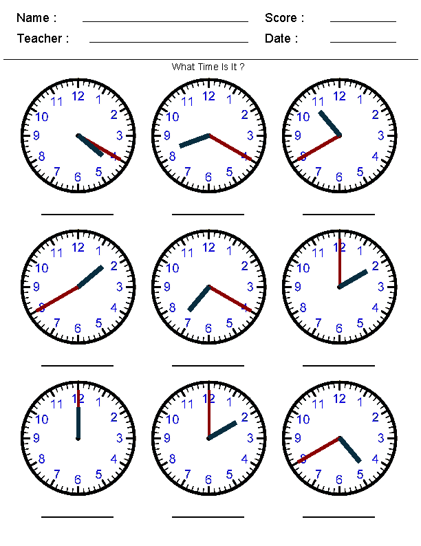 Тест про время. Часы Worksheets. Задания с часами. Изучение времени. Задания на изучение времени.